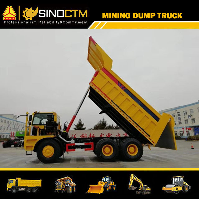 Tri Axle Manual Mining Dump Truck