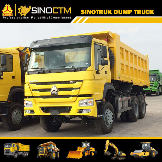 Tri Axle Simple Construction Dump Truck