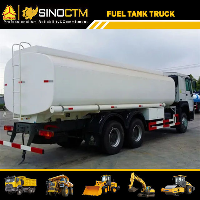 Metal Fuel Tank Truck For Oil Delivery With Refuel Dispenser