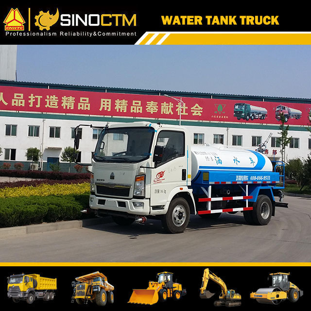 Low Profile Carbon Steel Water Tank Truck For Camping