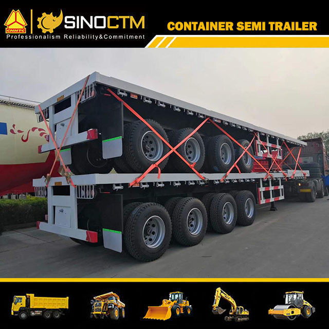 Four Axle Flatbed Semi-Trailer 60T