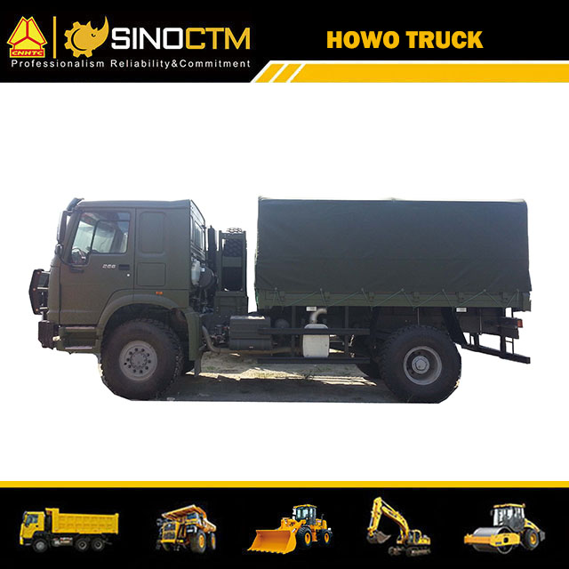 SINOTRUK HOWO Troops Carrier Truck 4x4 15FT