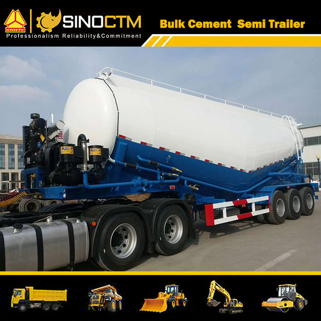 Three Axles 35 CBM Bulk Cement Semi-Trailer