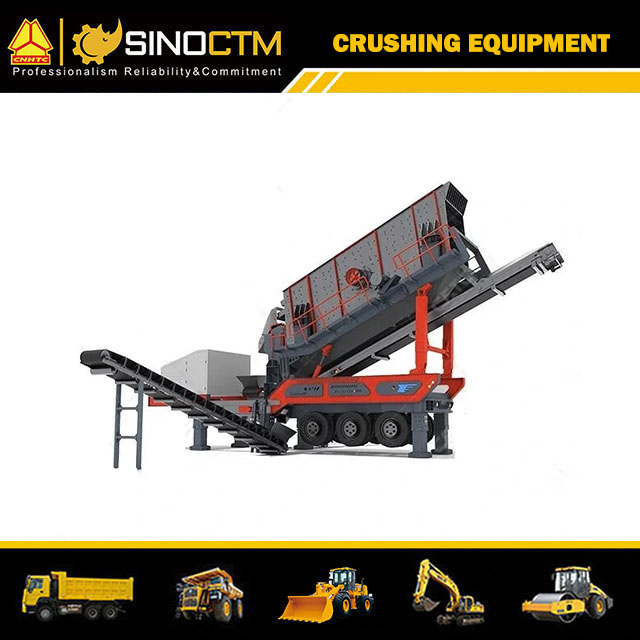 Tyre Wheel Mobile Screening Plant 