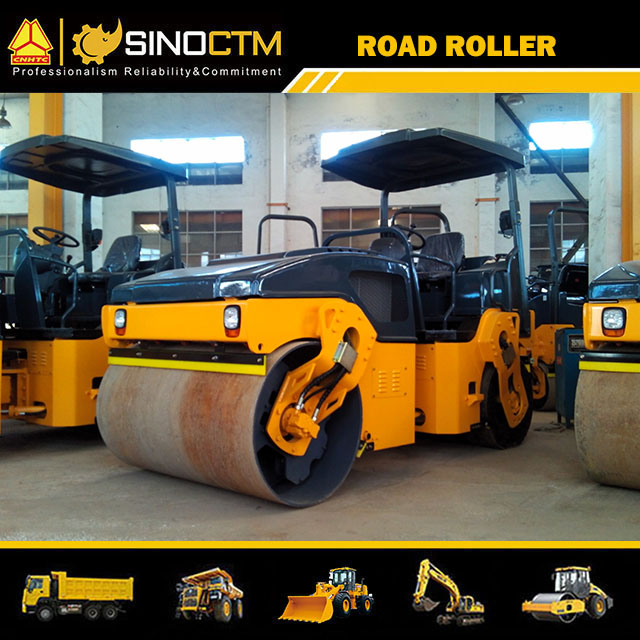 JM206H FULL HYDRAULIC TIRE COMBINED VIBRATORY ROLLER 6T