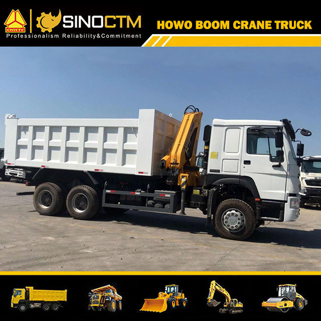 SINOTRUK HOWO 6X4 Dump Truck Crane 5T