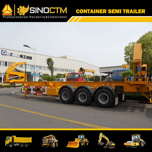 Three Axle Side Lifter Crane Semi-Trailer