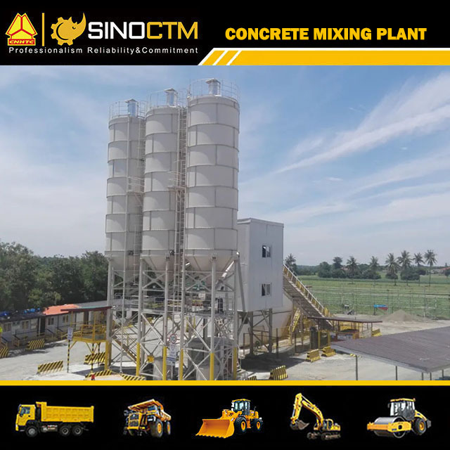 Concrete mixing plant HZS180