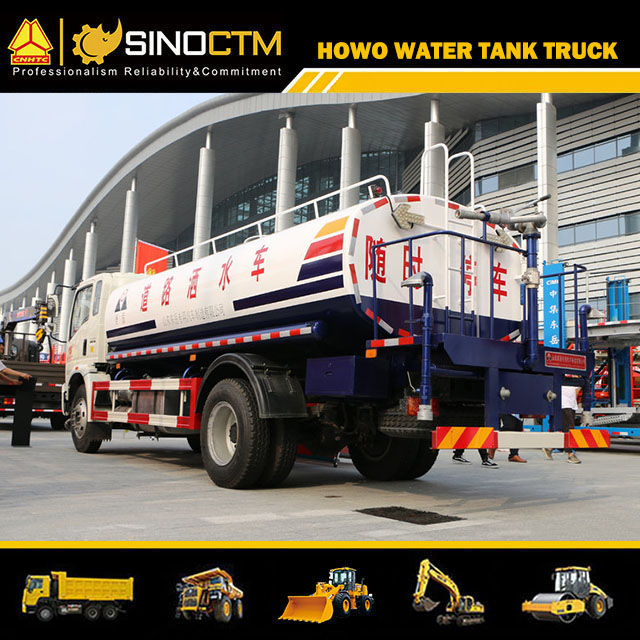 HOWO 4X2 Light Water Tank Truck 5cbm