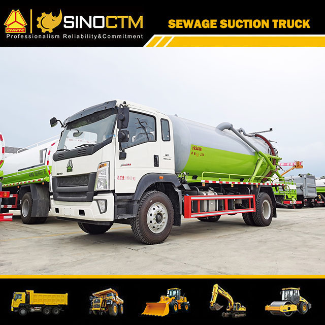 SINOTRUK HOWO Light Sewage Suction Garbage Truc 8CBM