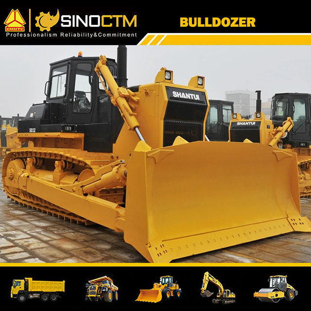 Hydraulic Earth Moving Bulldozer With Backhoe