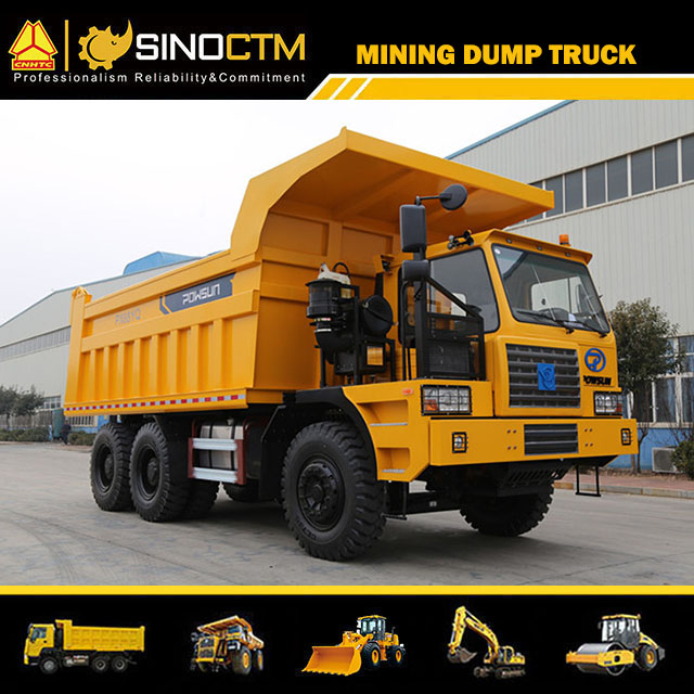 Tri Axle Manual Mining Dump Truck