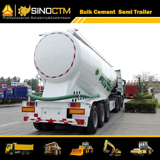 Three Axles 45 CBM Bulk Cement Semi-Trailer