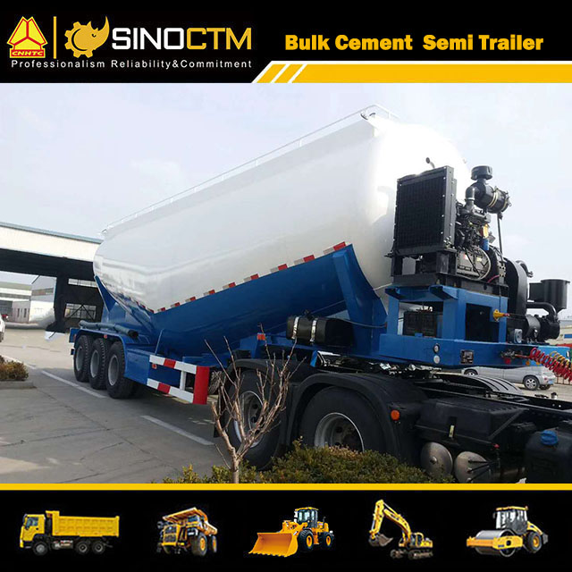 Three Axles 35 CBM Bulk Cement Semi-Trailer