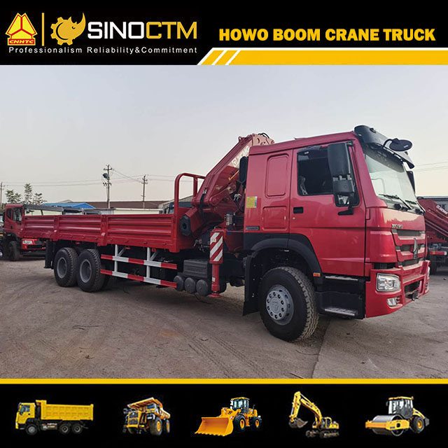 SINOTRUK HOWO 6x4 Boom Truck 8T Crane