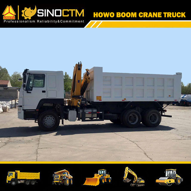 SINOTRUK HOWO 6X4 Dump Truck Crane 5T