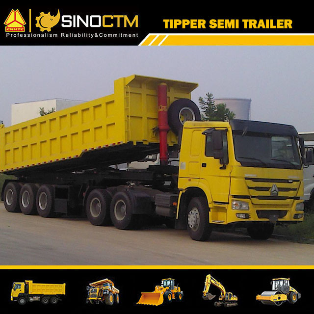 Three Axle Dump Semi-Trailer 40Ton