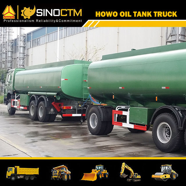 SINOTRUK HOWO 6X4 Fuel Tank Truck and Oil Trailer