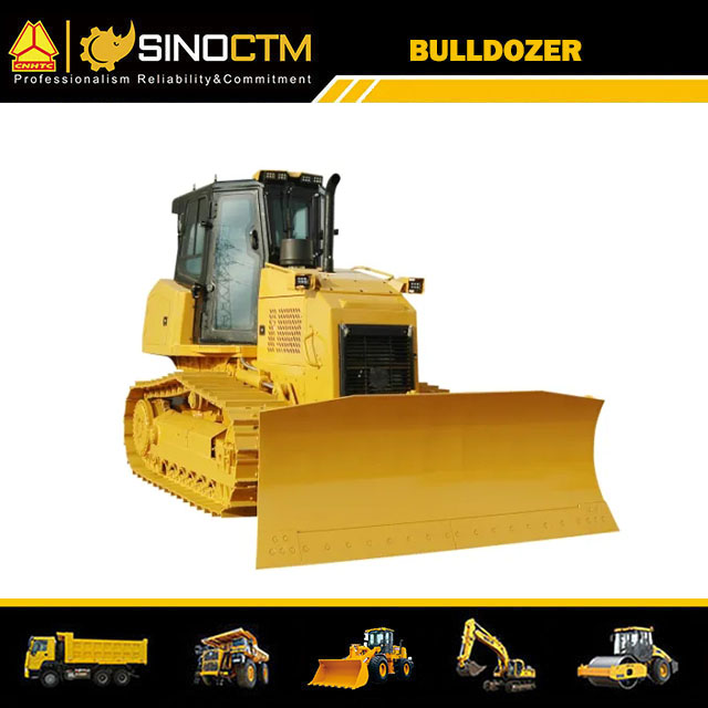 Compact Landfill Bulldozer With Backhoe