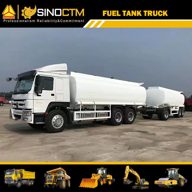 Metal Fuel Tank Truck For Oil Delivery With Refuel Dispenser