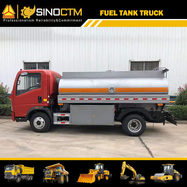 Low Profile Hydraulic Fuel Tank Truck For Oil Delivery