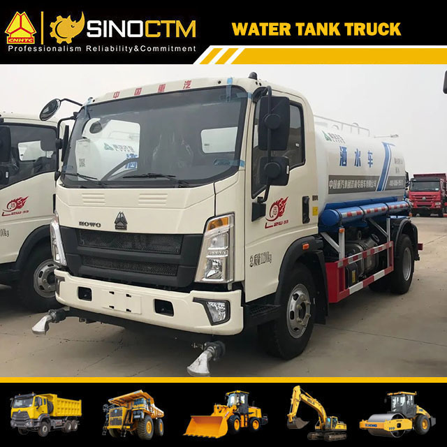 Low Profile Carbon Steel Water Tank Truck For Camping