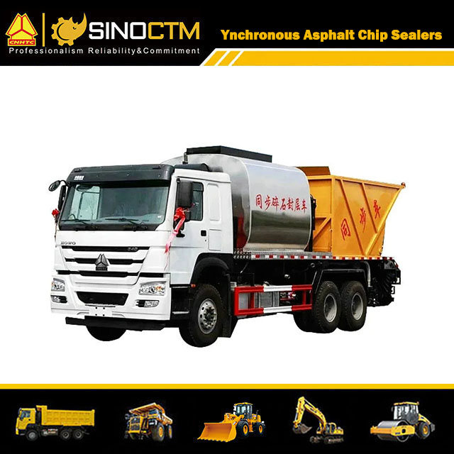 HOWO Truck-Mounted Synchronous Asphalt Chip Sealers