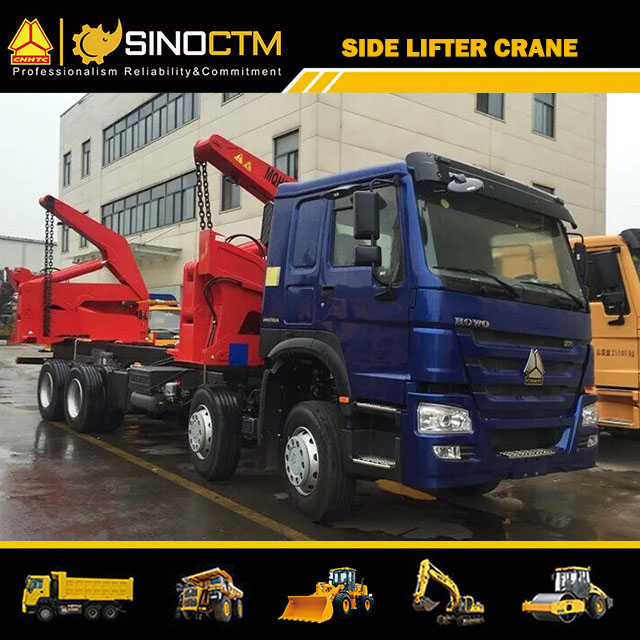 SINOTRUK HOWO 8x4 Vehicle Side-lifter Crane Truck