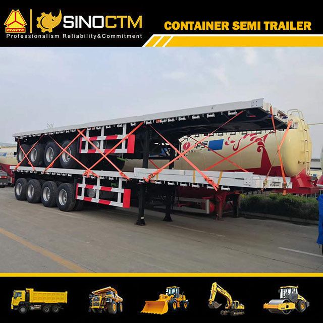 Four Axle Flatbed Semi-Trailer 60T