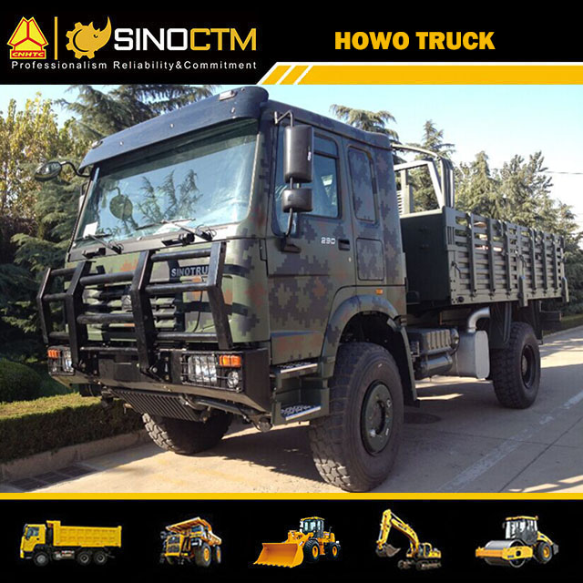 SINOTRUK HOWO Troops Carrier Truck 4x4 15FT