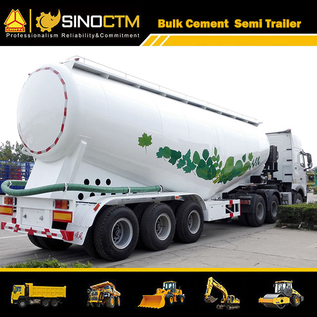 Three Axles 45 CBM Bulk Cement Semi-Trailer