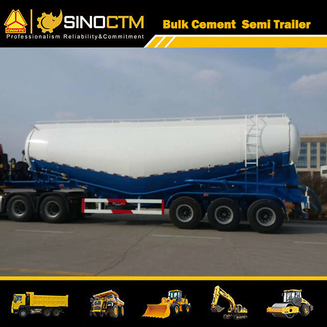 Three Axles 40 CBM Bulk Cement Semi-Trailer