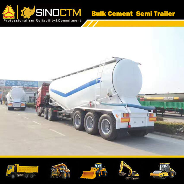 Three Axles 60 CBM Bulk Cement Semi-Trailer