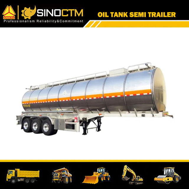 Three Axles 50CBM Cooking Oil Tanker 