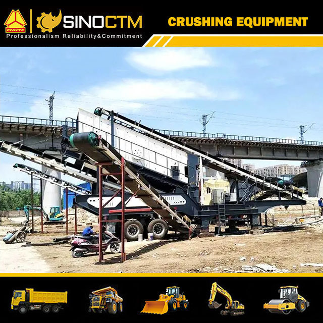 Tyre Wheel Mobile Screening Plant 