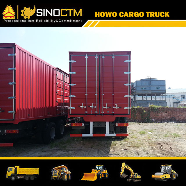 SINOTRUK HOWO 6X4 Van Cargo Truck 30ft