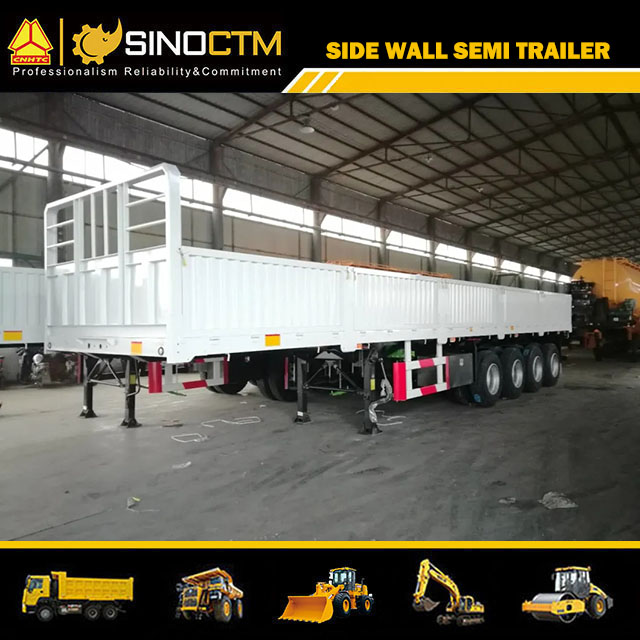 Four Axle Sidewall Semi-Trailer