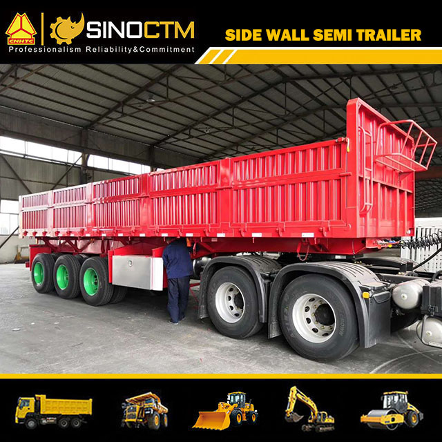 Three axles 60 ton Bulk Grain Bin Trailer