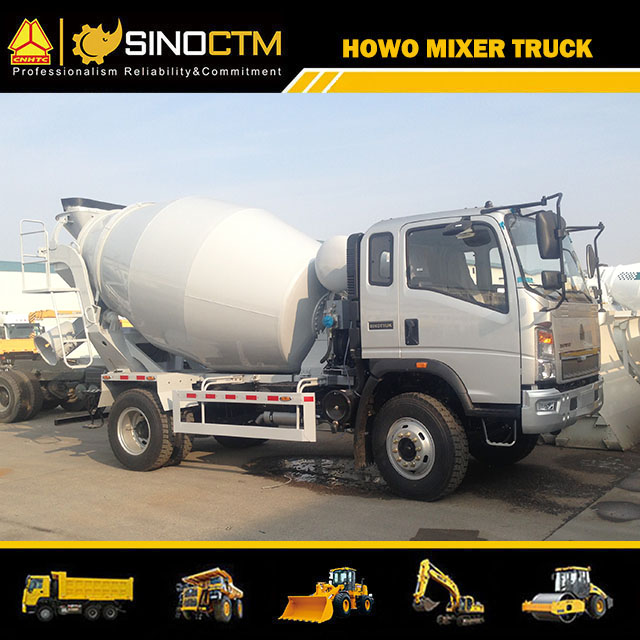 SINOTRUK HOWO Light Concrete Mixer Truck 5m Cbm