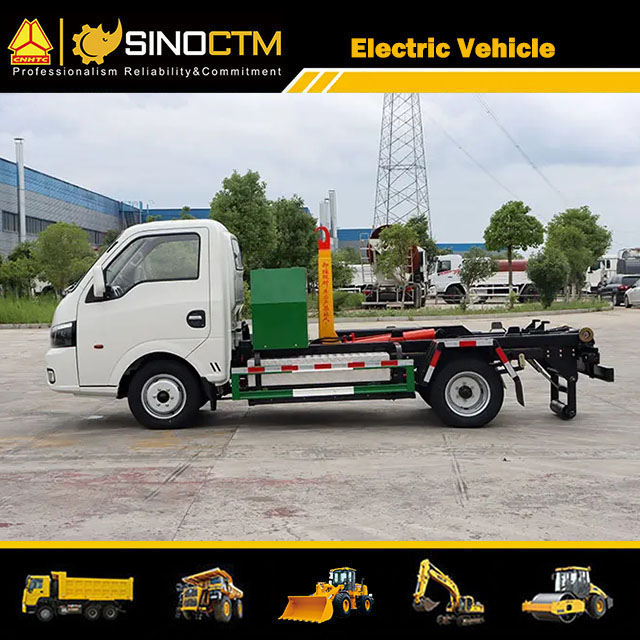 DONGFENG Electric Hook Lift Garbage Truck 2.5 CBM