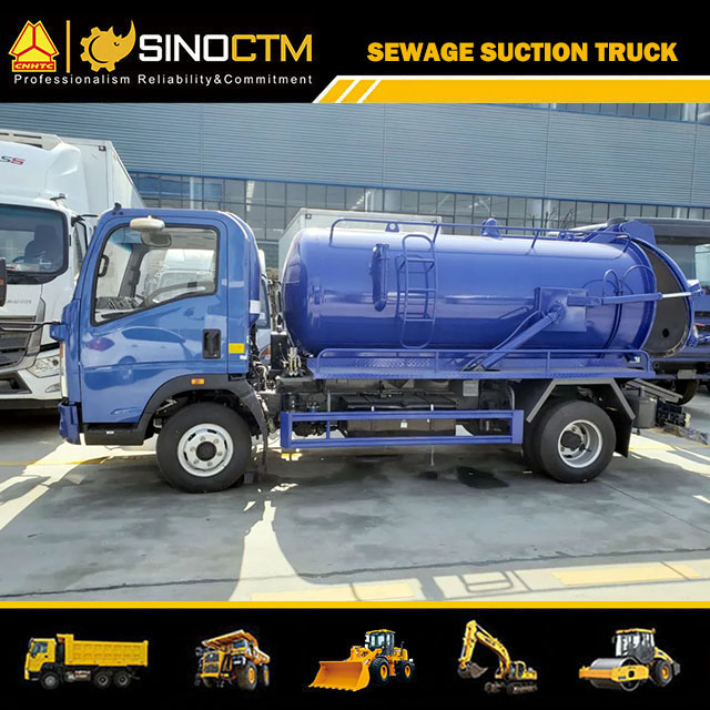 SINOTRUK HOWO Light Sewage Suction Garbage Truck 5CBM