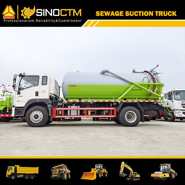 SINOTRUK HOWO Light Sewage Suction Garbage Truc 8CBM