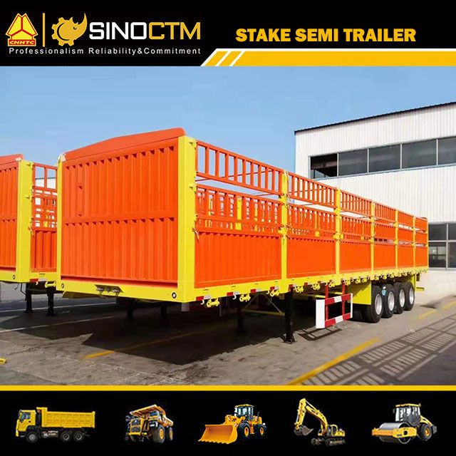 Four Axle Stake semi trailer 