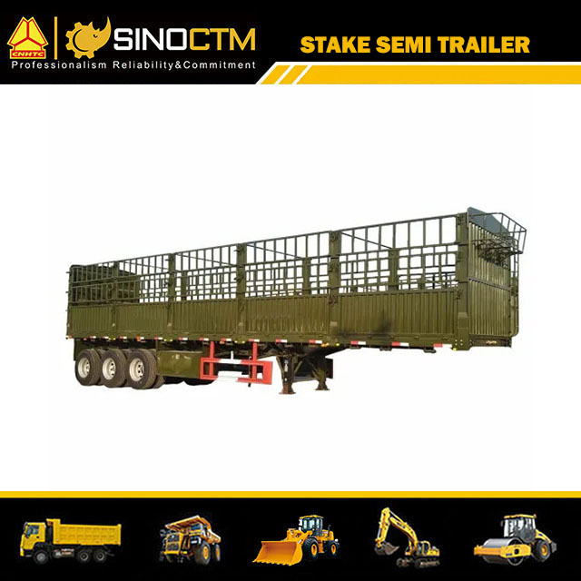 Three Axle Stake semi trailer 50T