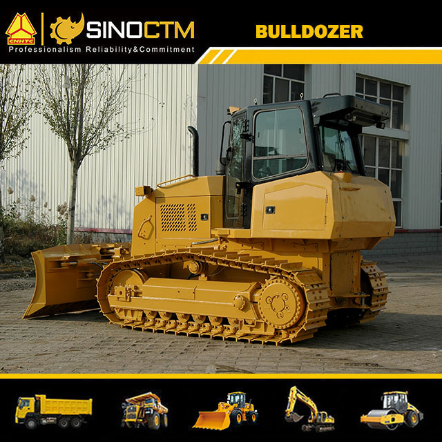 Compact Landfill Bulldozer With Backhoe