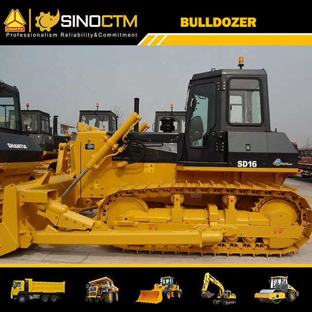 Semi-Rigid Suspended Electric Earth Moving Bulldozer