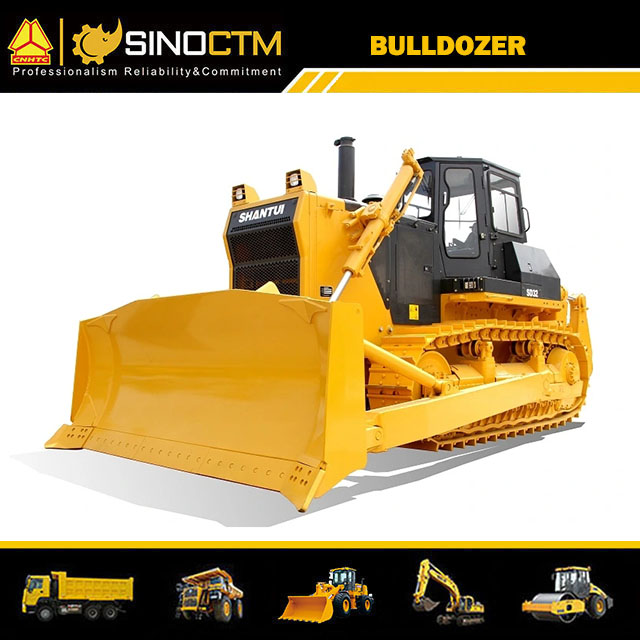 Hydraulic Earth Moving Bulldozer With Backhoe