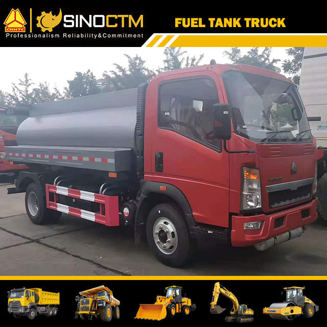 Low Profile Hydraulic Fuel Tank Truck For Oil Delivery