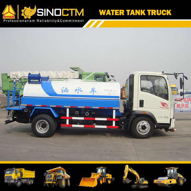 Low Profile Carbon Steel Water Tank Truck For Camping