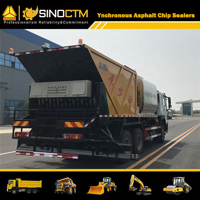 HOWO Truck-Mounted Synchronous Asphalt Chip Sealers